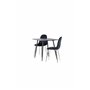 Matgrupp Polar med Polar matstolar, 75 × 75 cm