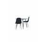 Matgrupp Polar med Polar matstolar, 75 × 75 cm