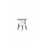 Matgrupp Polar med Velvet matstolar, 75 × 75 cm