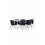 Matgrupp Silar med Modesto matstolar, 180 × 90 cm