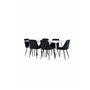 Matgrupp Silar med Night matstolar, 180 × 90 cm
