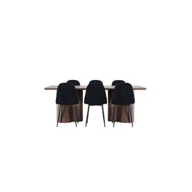 Matgrupp Olivia med Polar matstolar, 210 × 100 cm