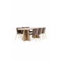 Matgrupp Bootcut med Modesto matstolar, 230 × 115 cm