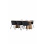 Matgrupp Bootcut med Berit matstolar, 230 × 115 cm
