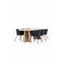 Matgrupp Bootcut med Berit matstolar, 230 × 115 cm