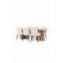 Matgrupp Bootcut med Leone matstolar, 230 × 115 cm