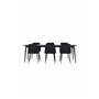 Matgrupp Ellis med Night matstolar, 230 × 85 cm