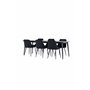 Matgrupp Ellis med Night matstolar, 230 × 85 cm