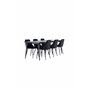Matgrupp Ellis med Night matstolar, 230 × 85 cm