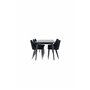 Matgrupp Ellis med Night matstolar, 230 × 85 cm