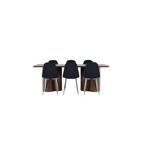 Matgrupp Olivia med Polar matstolar, 210 × 100 cm