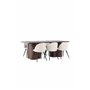 Matgrupp Olivia med Velvet matstolar, 210 × 100 cm