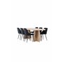Matgrupp Bootcut med Night matstolar, 230 × 115 cm