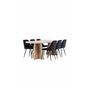Matgrupp Bootcut med Night matstolar, 230 × 115 cm