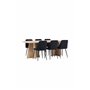 Matgrupp Bootcut med Night matstolar, 230 × 115 cm