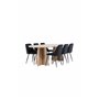 Matgrupp Bootcut med Night matstolar, 230 × 115 cm