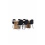 Matgrupp Bootcut med Polar matstolar, 230 × 115 cm