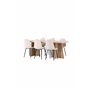 Matgrupp Bootcut med Polar matstolar, 230 × 115 cm
