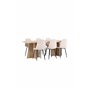 Matgrupp Bootcut med Polar matstolar, 230 × 115 cm