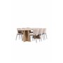 Matgrupp Bootcut med Modesto matstolar, 230 × 115 cm