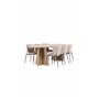 Matgrupp Bootcut med Modesto matstolar, 230 × 115 cm