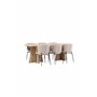 Matgrupp Bootcut med Modesto matstolar, 230 × 115 cm