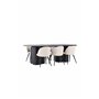 Matgrupp Olivia med Velvet matstolar, 210 × 100 cm