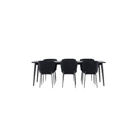 Matgrupp Ellis med Modesto matstolar, 230 × 85 cm