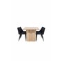 Matgrupp Olivia med Night matstolar, 210 × 100 cm