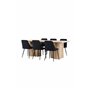 Matgrupp Olivia med Night matstolar, 210 × 100 cm