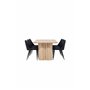 Matgrupp Olivia med Night matstolar, 210 × 100 cm