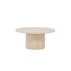 Runt soffbord Härön, Ø80 cm, Beige