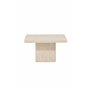 Soffbord Qvart, 80 × 80 cm, Beige