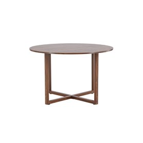 Runt matbord Durango, Ø120 cm, Valnöt