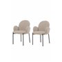Matstol Blom, Beige/Svart