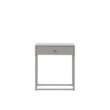 Sidobord Bakal, 43 × 41 cm, Light Grey