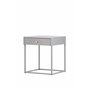 Sidobord Bakal, 43 × 41 cm, Light Grey