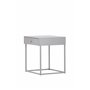 Sidobord Bakal, 43 × 41 cm, Light Grey