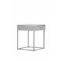 Sidobord Bakal, 43 × 41 cm, Light Grey