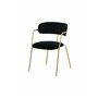 Matstol Arrow, Svart/Guld