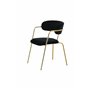 Matstol Arrow, Svart/Guld