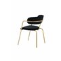 Matstol Arrow, Svart/Guld