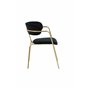 Matstol Arrow, Svart/Guld