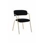 Matstol Arrow, Svart/Guld