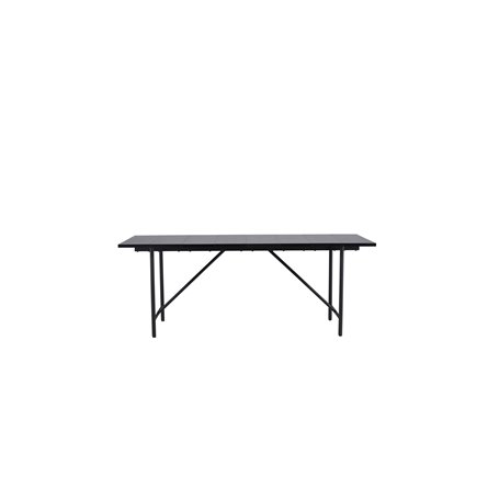 Matbord Astrid, 200 × 90 cm, Svart