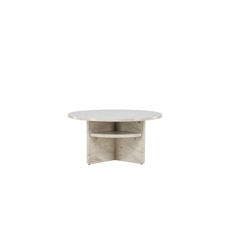 Runt soffbord Ålesund Sidobord, Ø85 cm, Beige