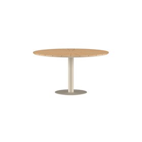 Runt matbord Croft, Ø120 cm, Beige