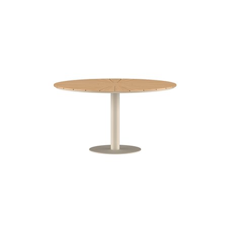 Runt matbord Croft, Ø120 cm, Beige