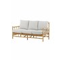3-sitssoffa Cane 3-Sits, Natur