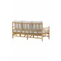 3-sitssoffa Cane 3-Sits, Natur